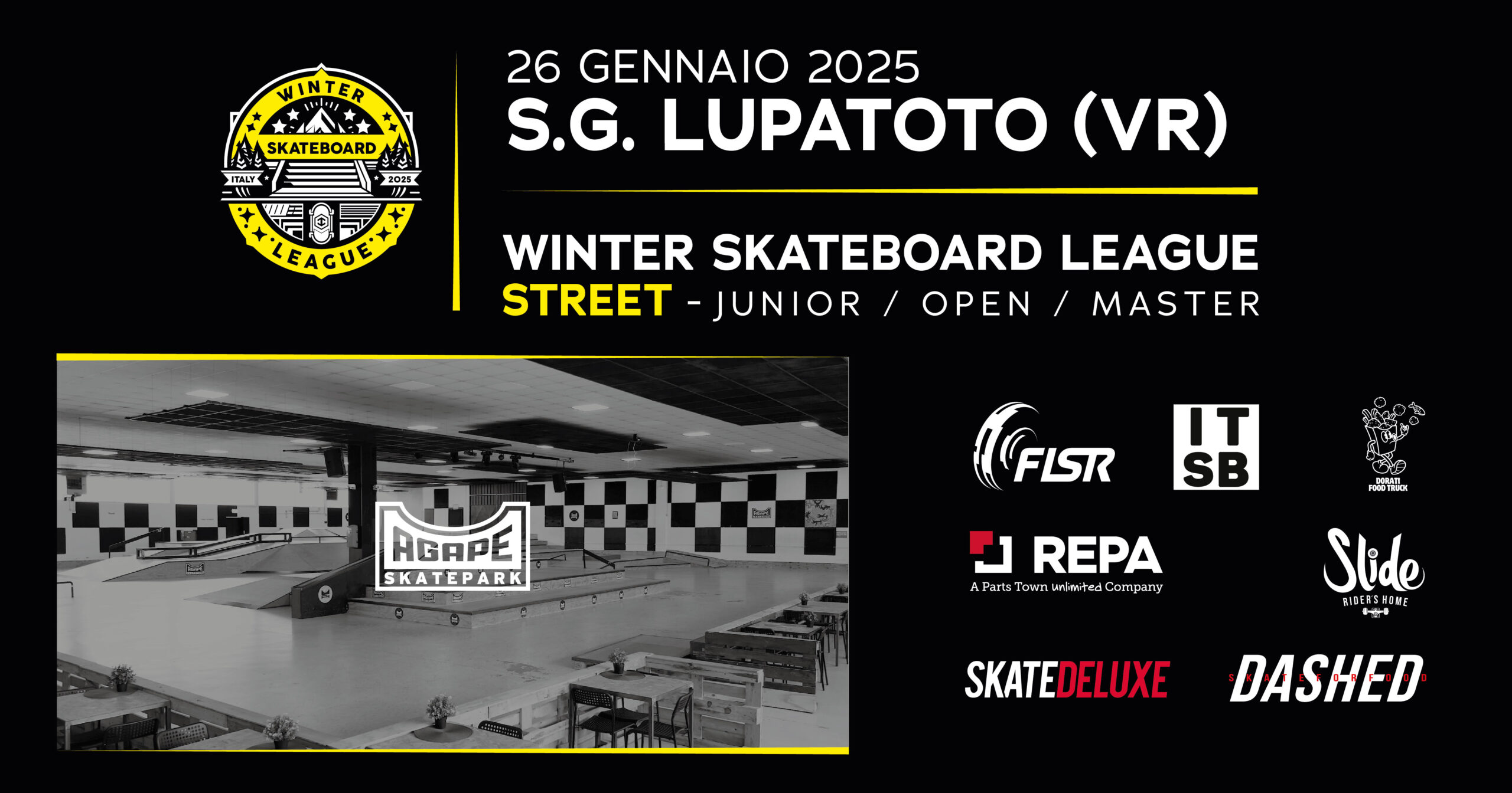 WSL 2025: prima tappa ad Agape Skatepark!